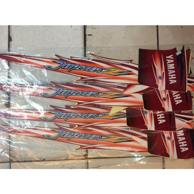Stiker striping Jupiter Z burhan 2007 hitam merah ncest17 Ayo Beli