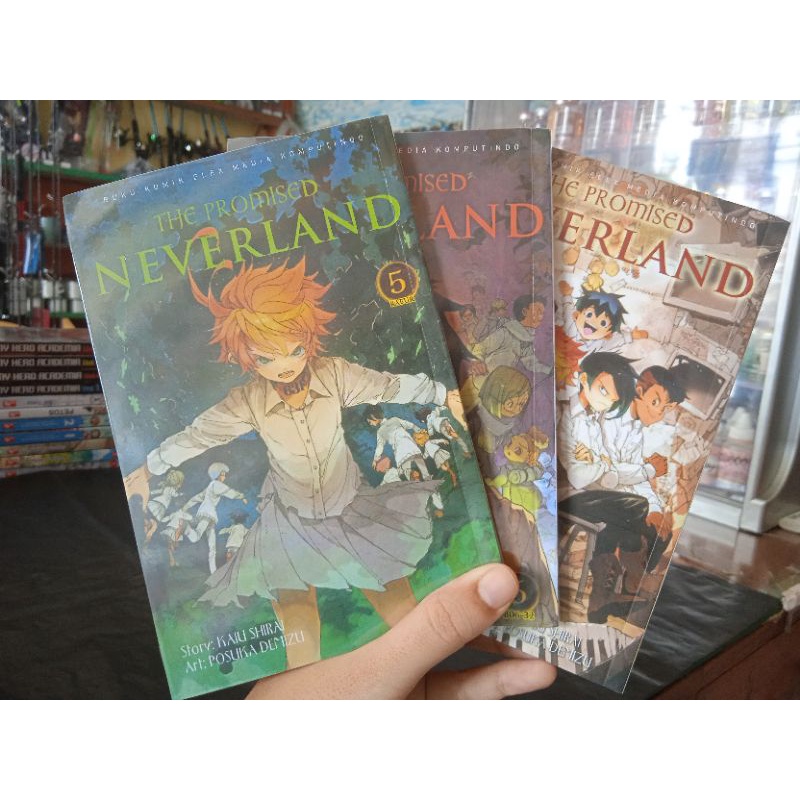 (PRELOVED) Komik The Promised Neverland vol 5,6,7 manga kolpri