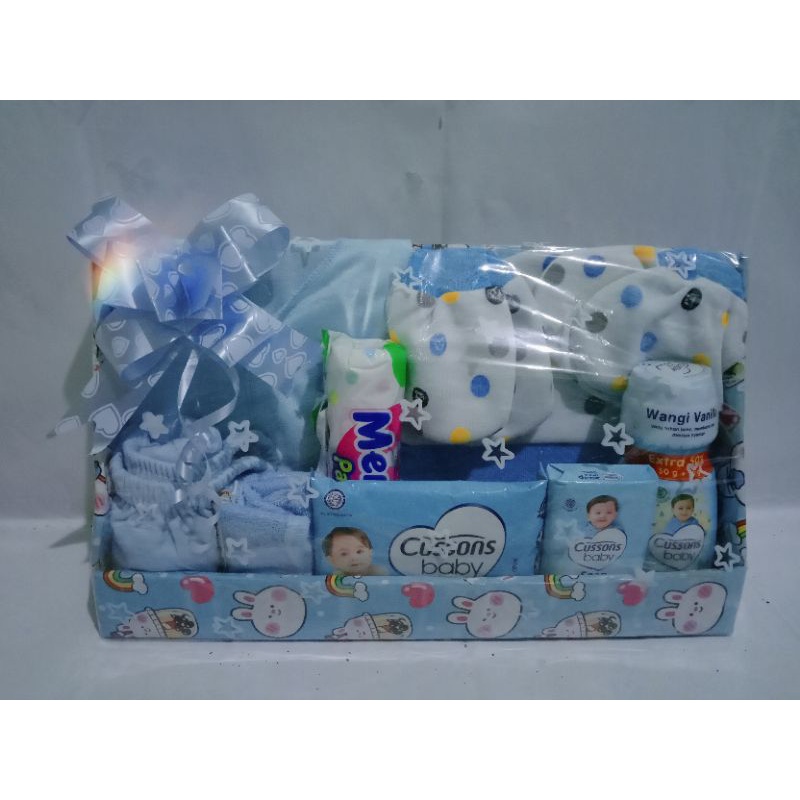 Kado Bayi Baru Lahir/ Parcel Bayi/ Hampers Baby Gif Box/ Kado Bayi Perempuan/ Kado Bayi Laki Laki/Hadiah Bayi Neoborn/Paket Kado Bayi