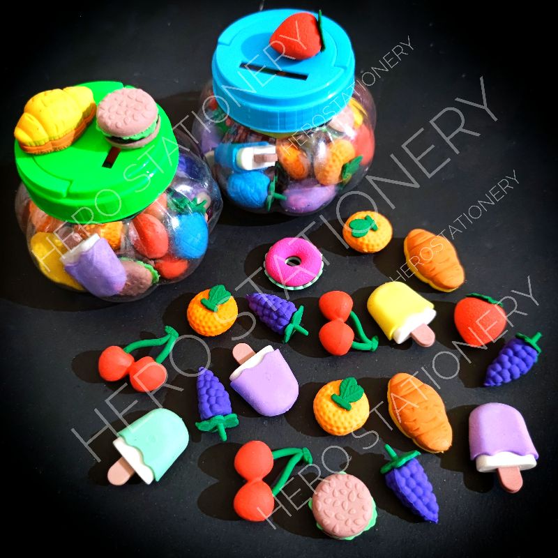 

Penghapus model buah fancy fruit makanan eraser toples
