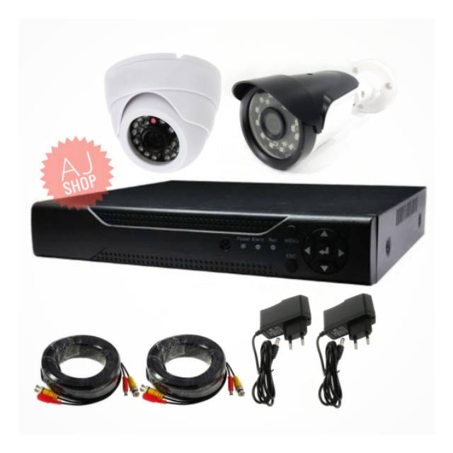 Cctv 3mp Paket 2 Kamera Dvr 4ch Lengkap Hardisk