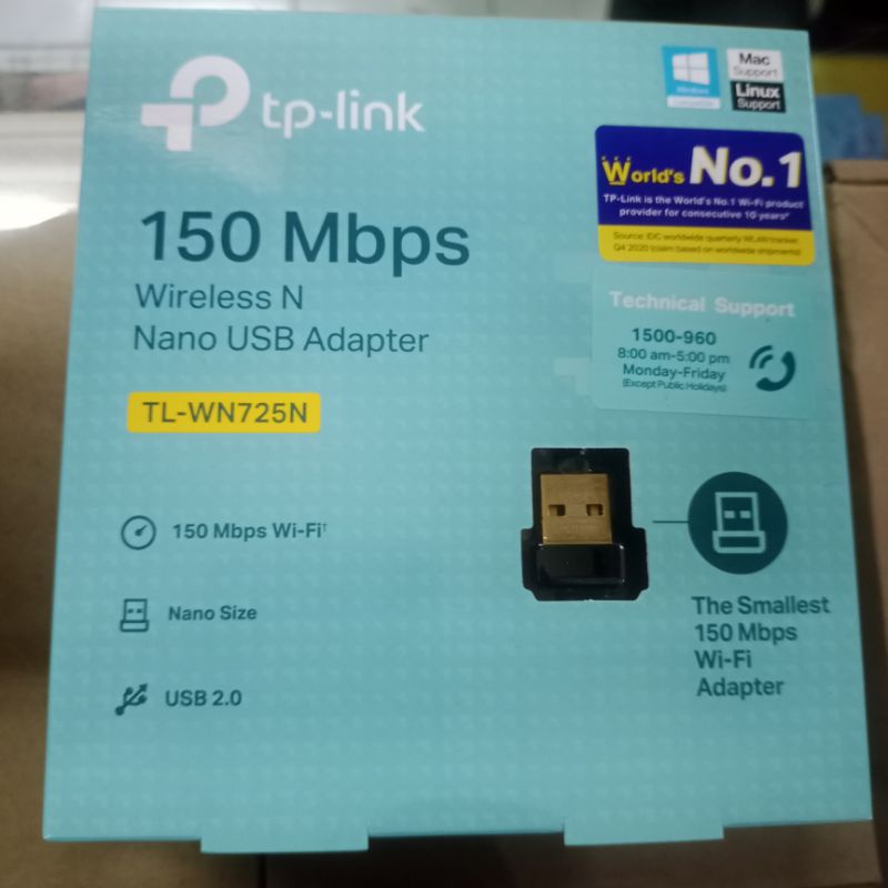 TP-LINK TL-WN725N Wireless Nano SIZE USB ADAPTER 150MBPS