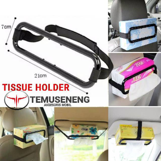 Smart Penjepit Tisu Kotak Mobil Otomotif Car Tissue Holder Jok Xpander Mobilio Brio Rush Terios Dll