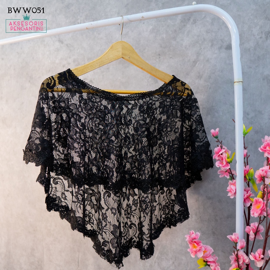 [TOKO TERPERCAYA] LACE BOLERO BRUKAT AKSESORIS PESTA WEDDING WANITA KOREA BWW051