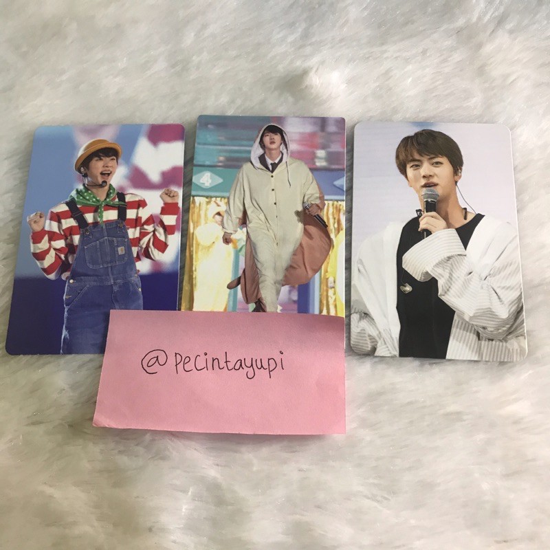 photocard jin 3rd 4th muster & wings tour