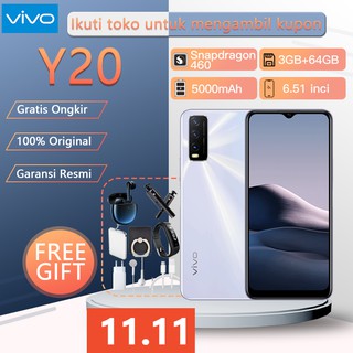 Vivo Y20 hp 3GB 64GB,BNIB Gara   nsi Resmi Handphone vivo hp