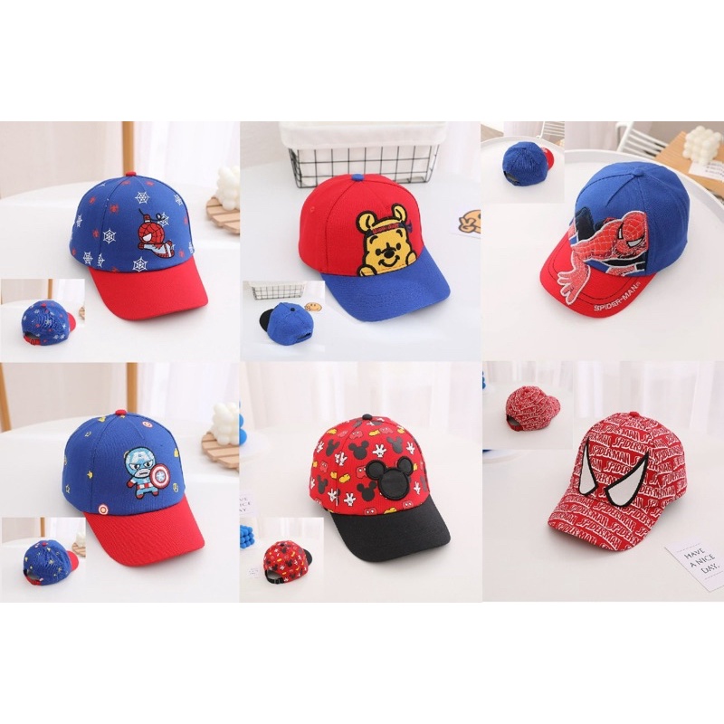 Topi Baseball Anak Import Model Karakter Superhero