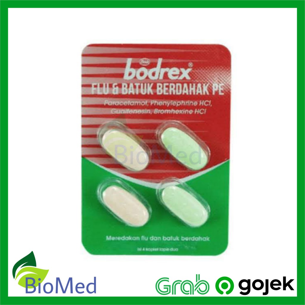 BODREX FLU BATUK BERDAHAK PE - Obat Pusing Flu Batuk Pilek Demam