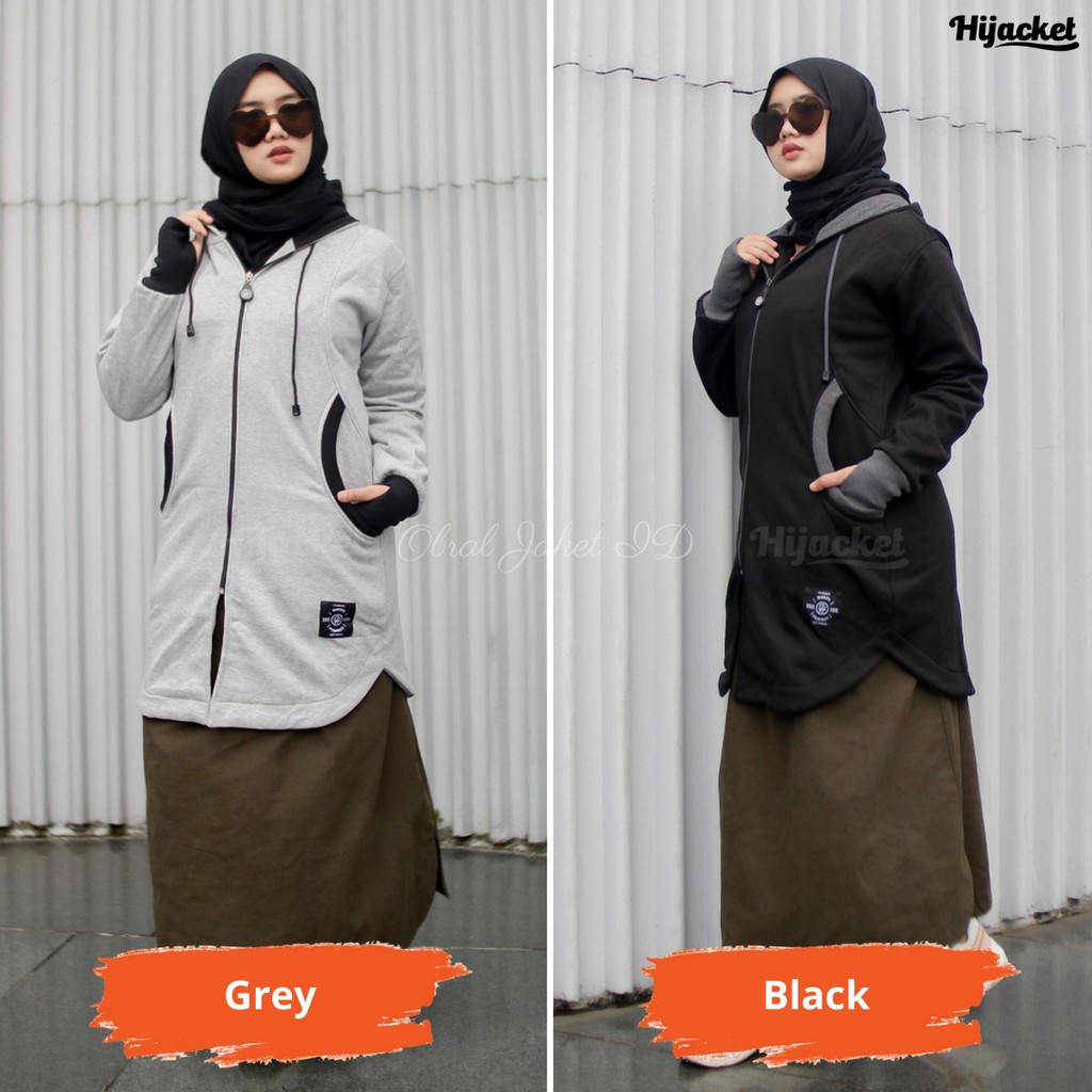 Hijacket Elektra Original Bandung | Jaket Hoodie Wanita Size L XL XXL Garansi 100%-4