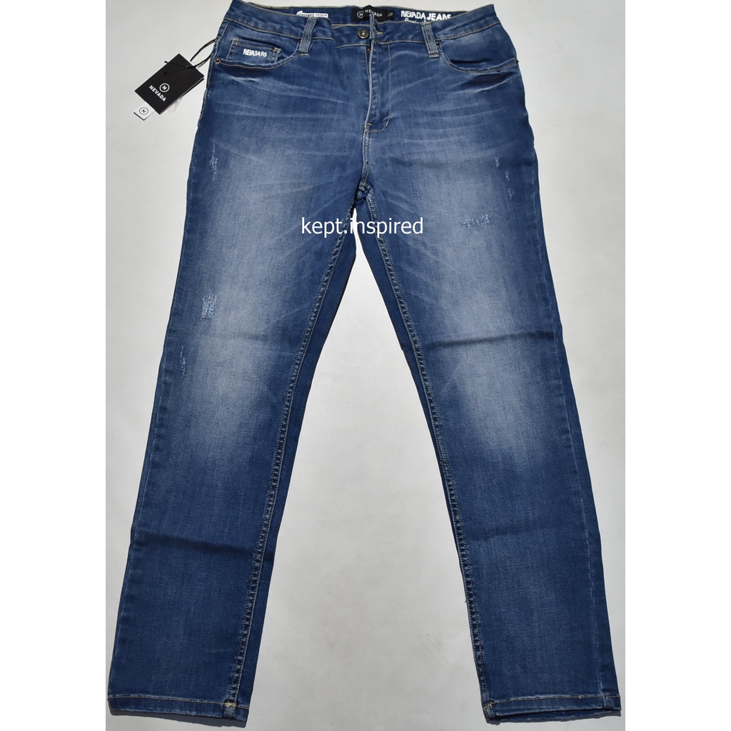 NEVADA Celana Jeans Panjang Wanita Denim Tua Reguler KOS 04 ORIGINAL