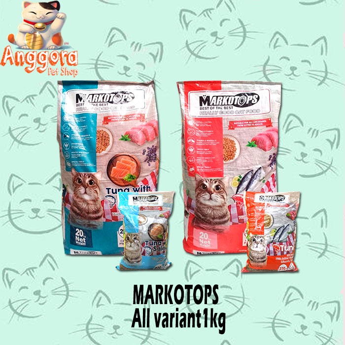 Makanan kucing Markotops 1kg adult Dry food