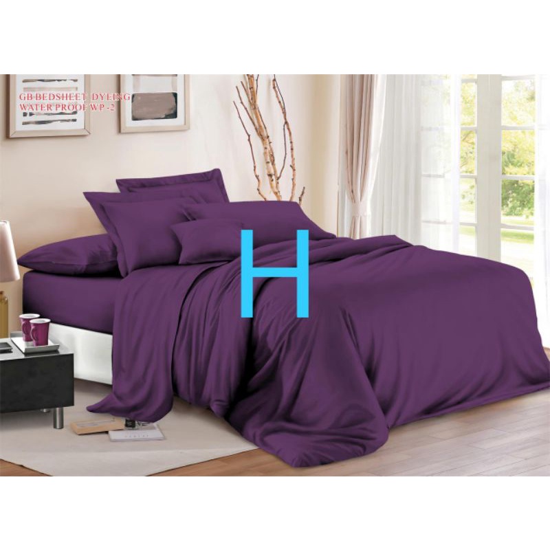 Sprei waterproof motif murah !! Sprei anti ompol sprei murah-Wp lavender