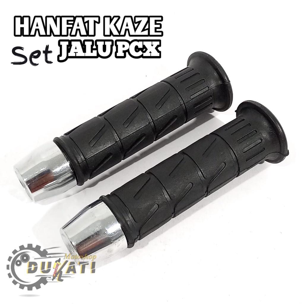 Hanfat Kaze Handgrip Handfat Kaze Set Jalu Setir Pcx Untuk Semua Motor Repro GL CB Tiger Universal As 35