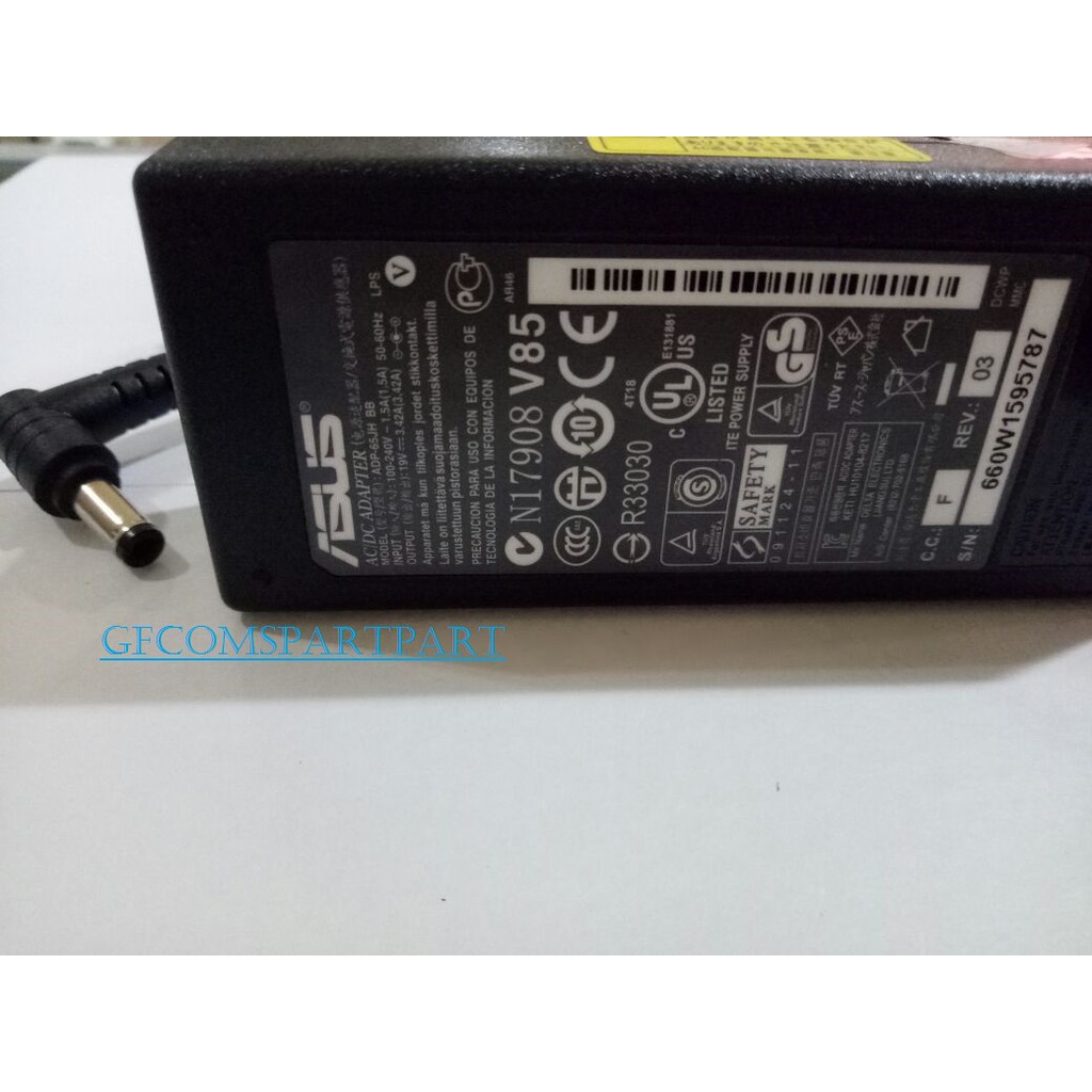 MURAH MERIAH Adaptor Asus 19v 3.42a K50, K50IJ, K50IN, K52, K52D, K52DE P50, P50IJ, P62, P82 PRO5I