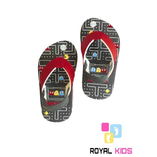 SANDAL BEBY PACMAN ROYAL KIDS (bisa custom nama)