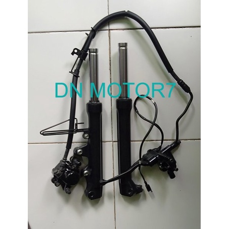 Shockbreaker Depan . Master Kaliper Rem depan Yamaha X Ride New 125 Original Shock depan X Ride 125 