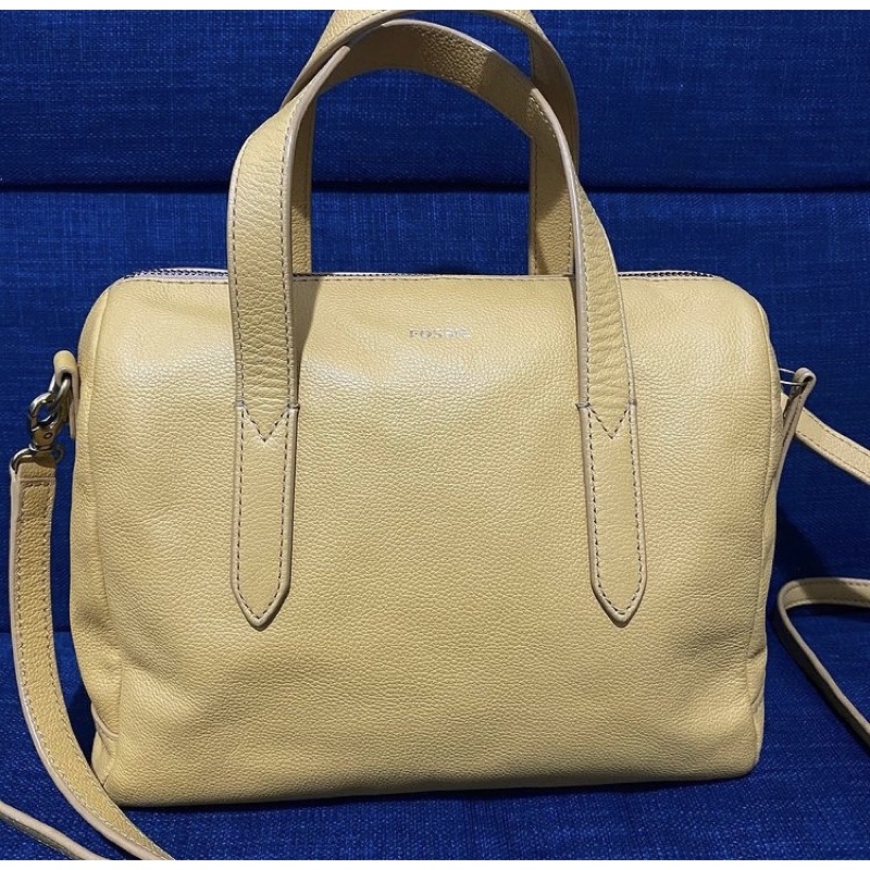 Preloved Fossil Satchel Yellow