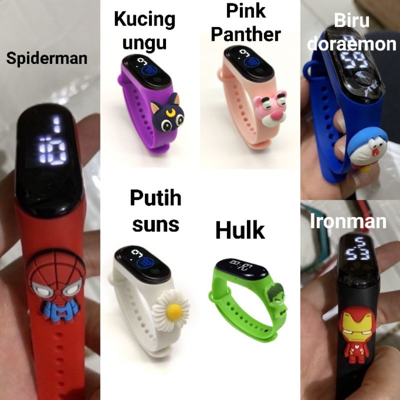 jam tangan touchscreen LED waterproof IP67 LED