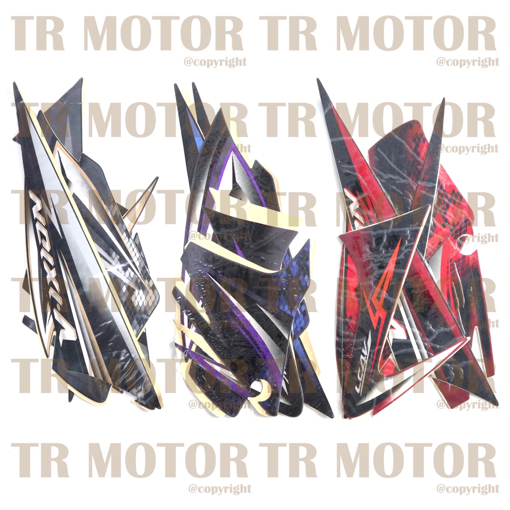 Stiker Motor Vixion 2008 Sticker Striping Lis Full Set Motor