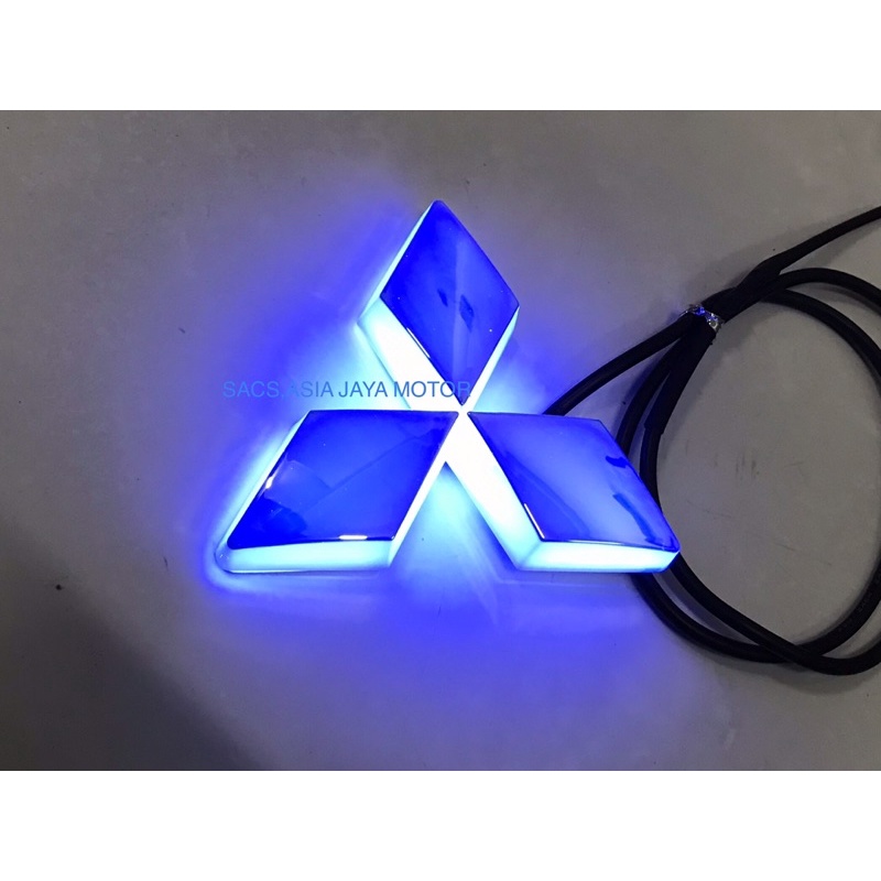glowing emblem 4D Mitsubishi