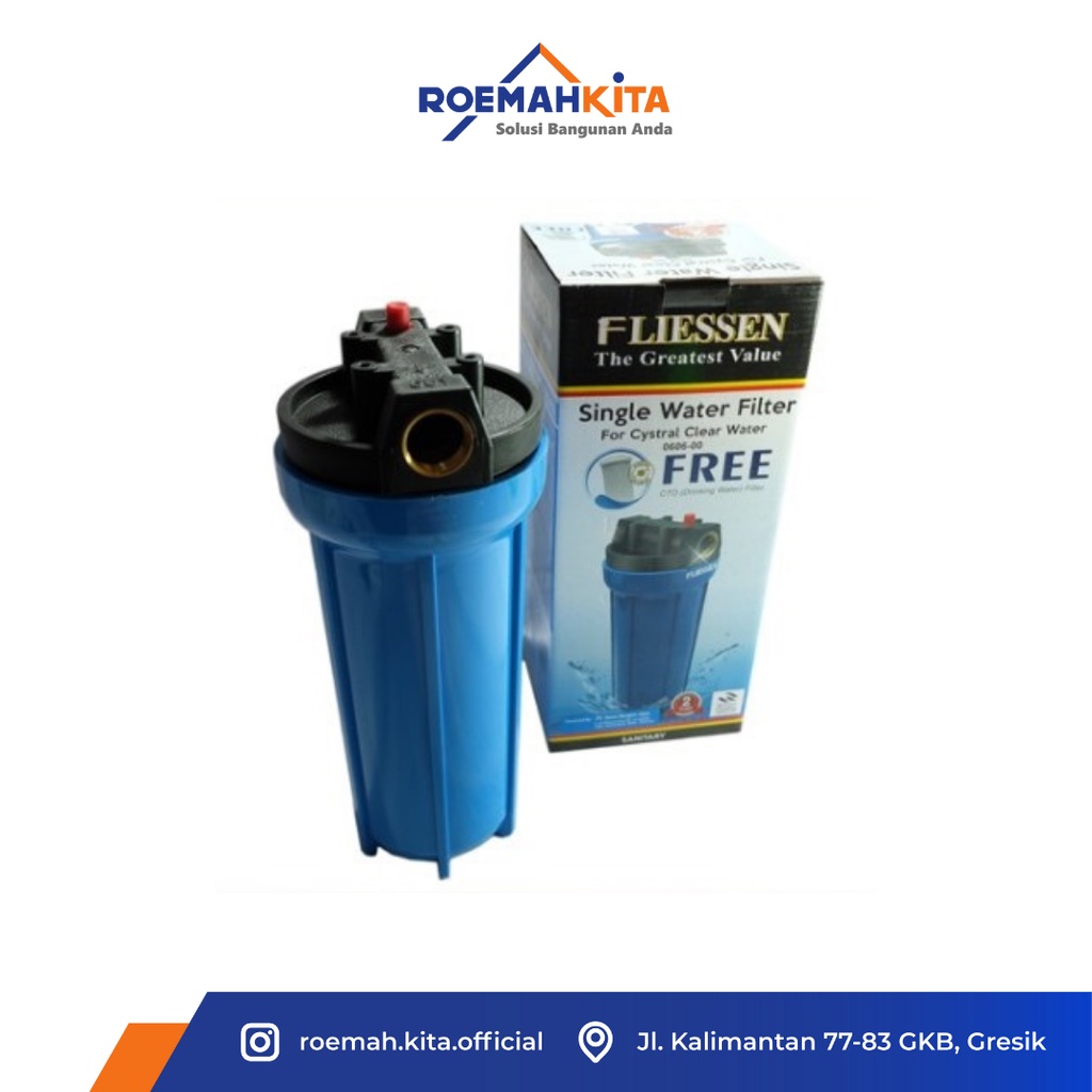 FILTER AIR FLIESSEN SINGLE | Alat Penyaring Air | Penyaring Air Minum |  Water Filter
