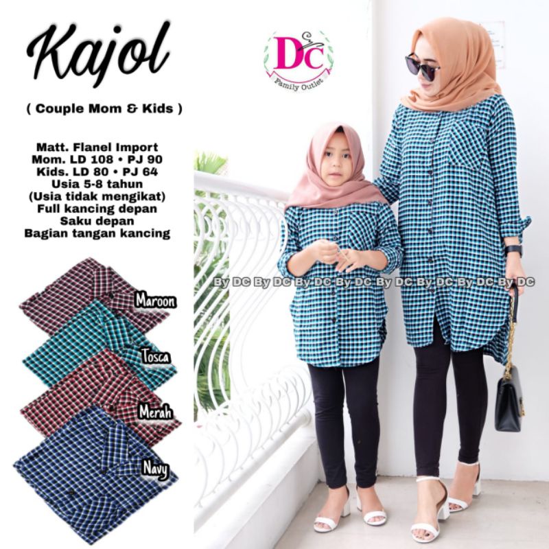 KAJOL TUNIK COUPLE MOM AND KIDS