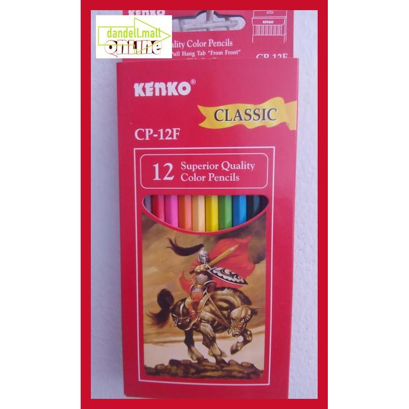 

U8Tyrt67- Pensil Warna Kenko 12 Warna Panjang Atk E3Yrf797-