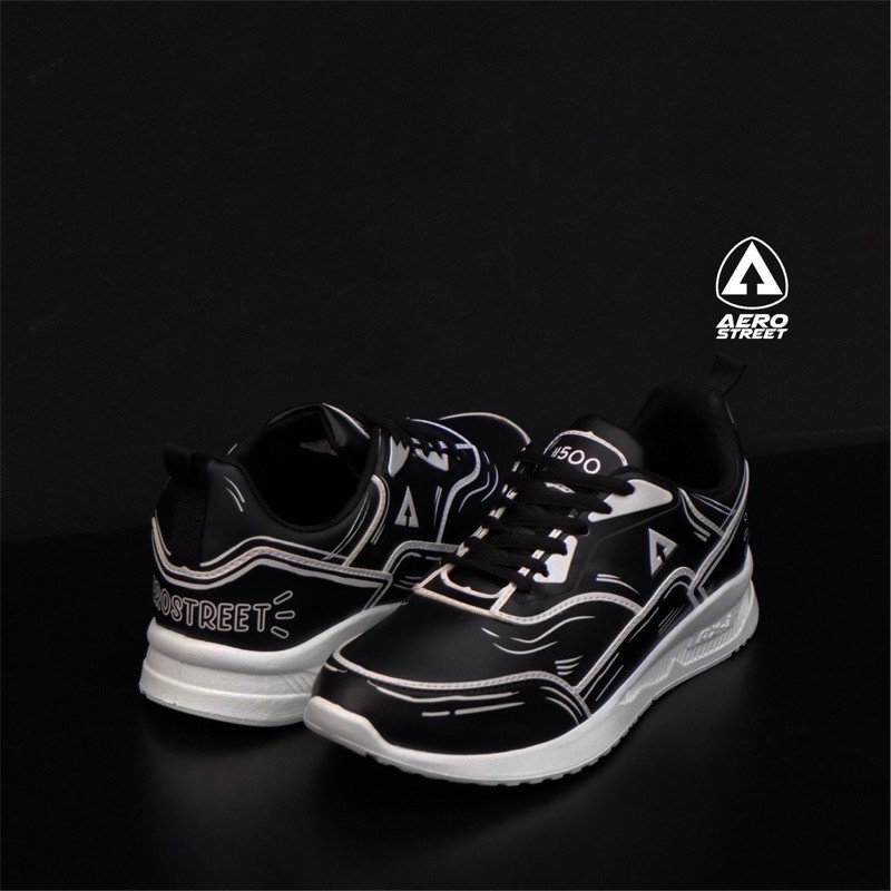 Aerostreet Tiger 2D Black White Hitam Putih