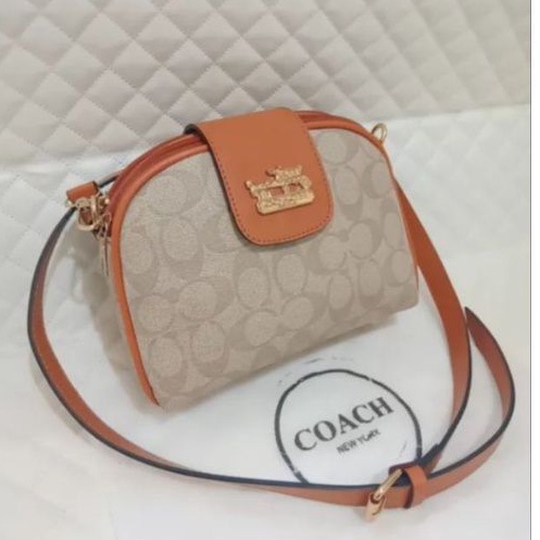 Tas Slempang   Mini + Sertifikat / COACH ALMAIRA 2 Ruang / Tas Slempang Wanita