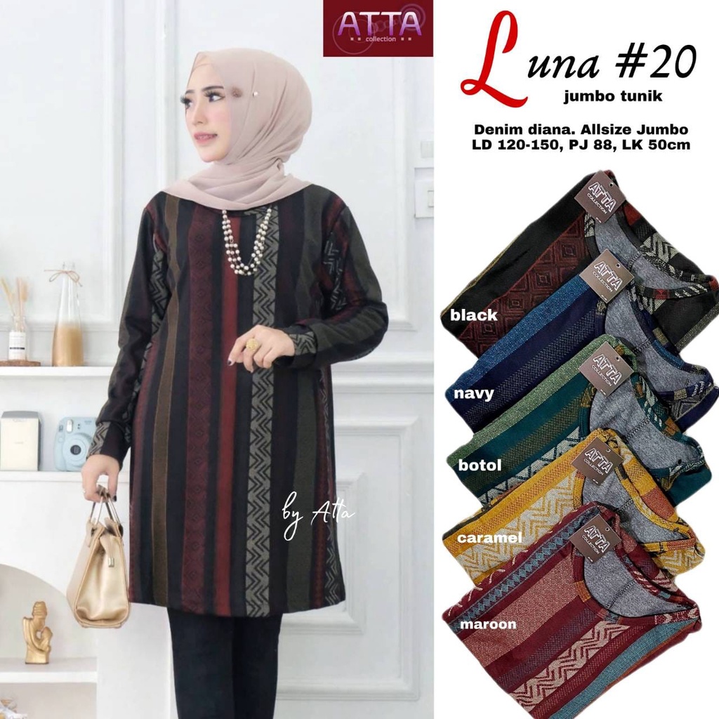 Bluse Jumbo Batik Lengan Panjang Simple Modern Ld 120 Calvin Jeans Tunik Batik Jumbo