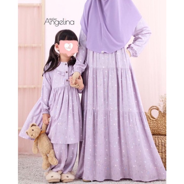 Bella Dress My Doodles Dusty Purple Atelier Angelina Size XL