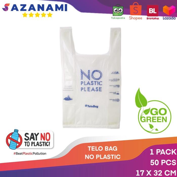 

Goodiebag Kantong Telobag 17 X 32Cm Plastik Biodegradable Eco Friendly 50Pcs