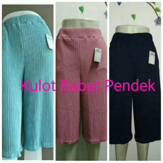 Kulot Pendek / celana kulot pendek / kulot pendek murah / celana kulot babat pendek