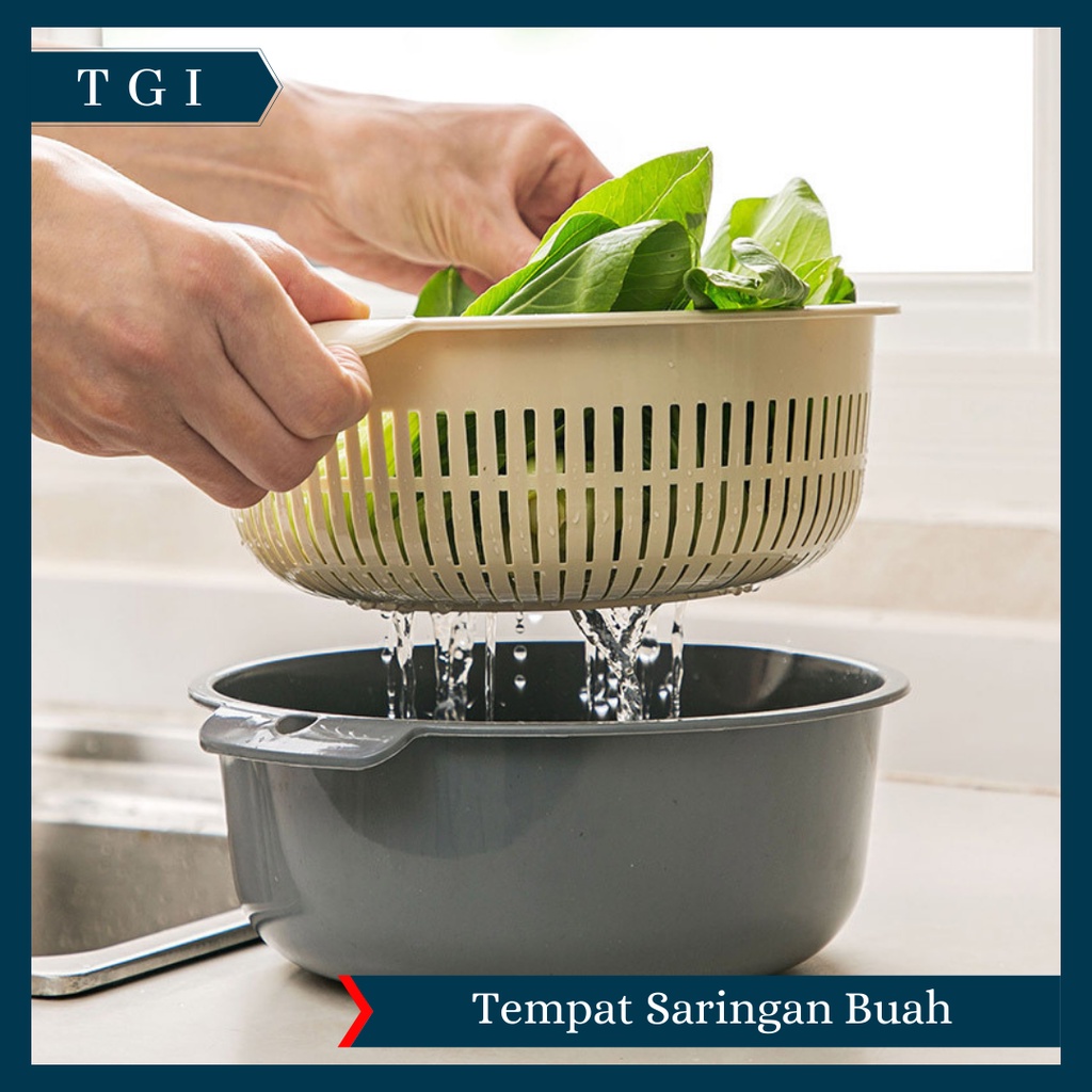 TGI - KERANJANG PENGERING SAYURAN BUAH SARINGAN / KERANJANG SARINGAN / TIRISAN SAYUR BUAH
