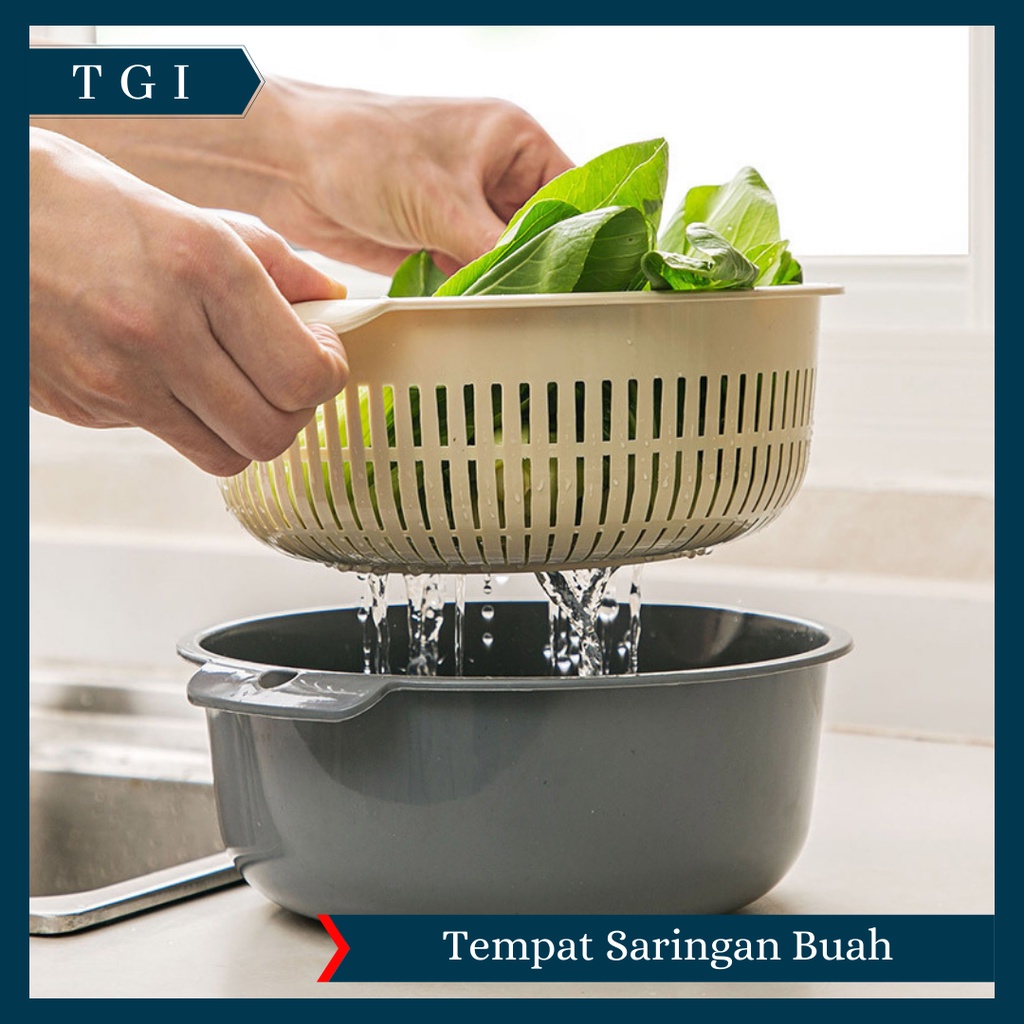 TGI - KERANJANG PENGERING SAYURAN BUAH SARINGAN / KERANJANG SARINGAN / TIRISAN SAYUR BUAH