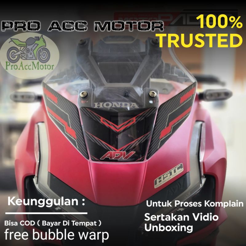 Stiker Visor ADV 160 Sticker Windshield ADV 160 Resin