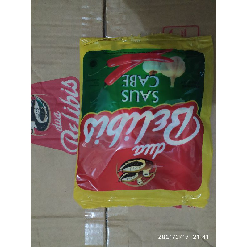 

Saos cabe Belibis Sachet 216gr (24 Sachet@9gr)