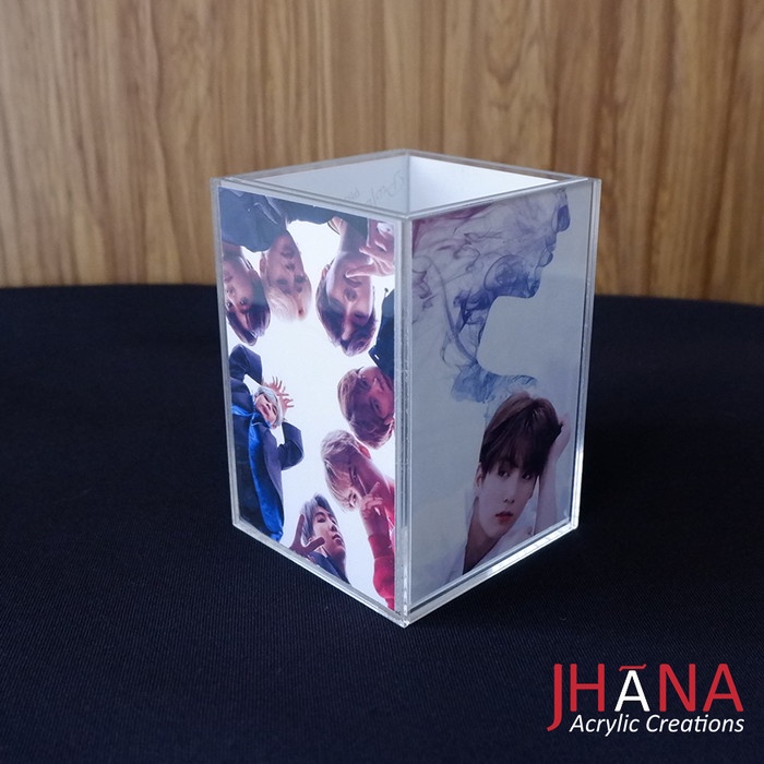 

Berkualitas Acrylic Cube Box Photocard & Tempat Pulpen Hemat