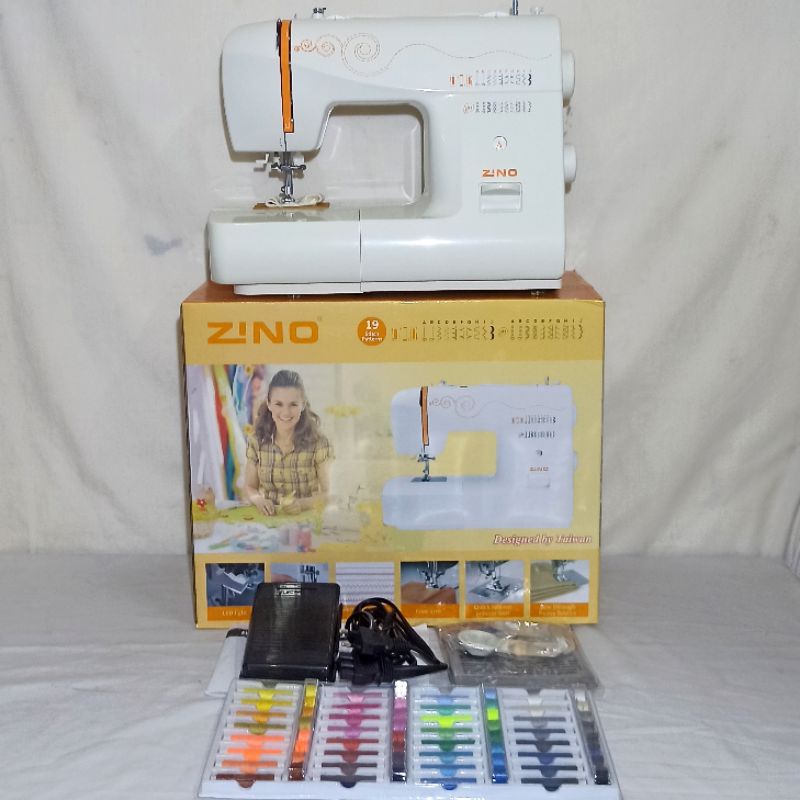 Mesin Jahit Portable ZINO 830L / 19 Pola Jahitan