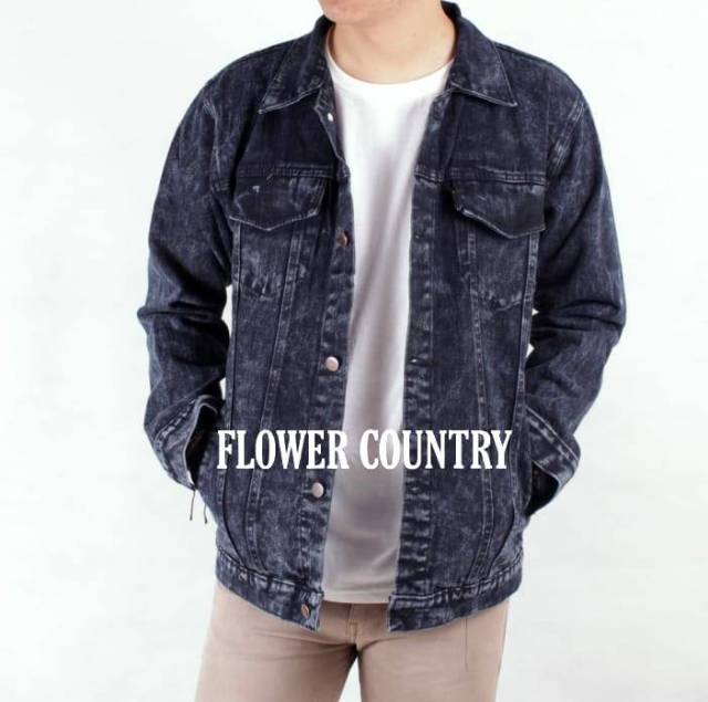 JAKET JEANS SANWASH STONE