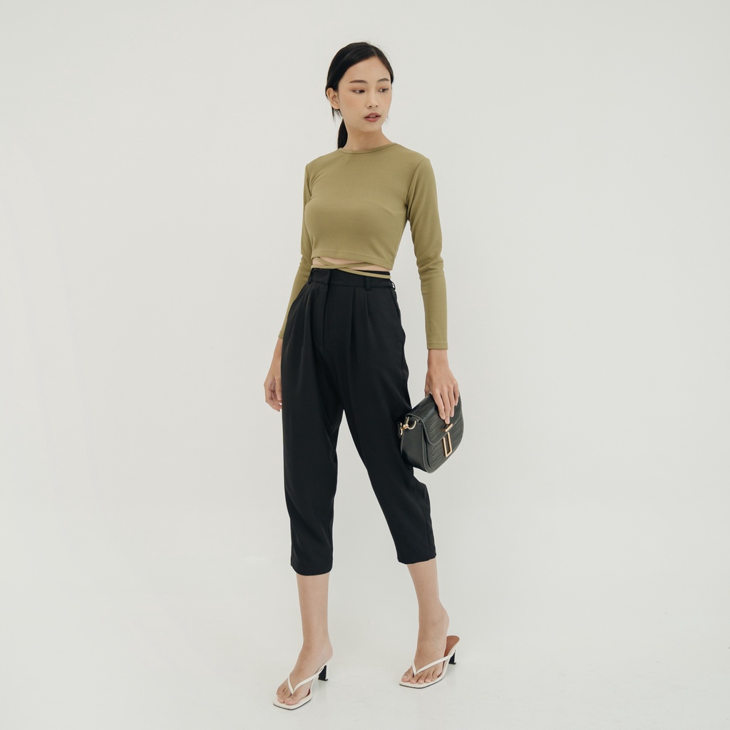 SURRELL - Lona Crop Top Long Sleeve