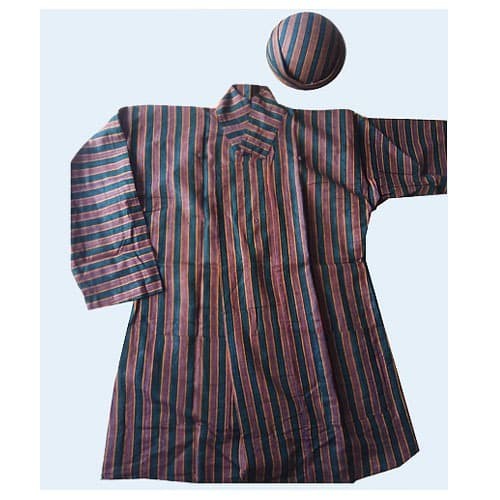 WS Couple Sarimbit Surjan dan Blangkon Lurik Baju Adat Jawa Tradisional - XL