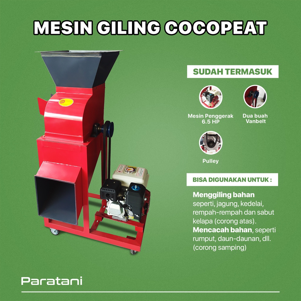 Mesin Giling Sabut Kelapa Cocopeat Fullset
