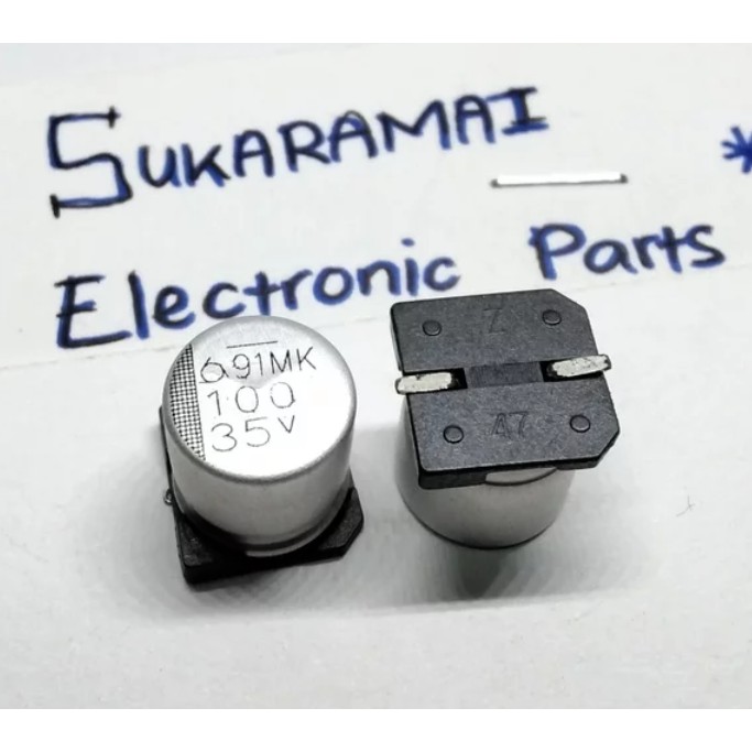 Elco smd 100uf 35v Elco chip 100 uf 35 v