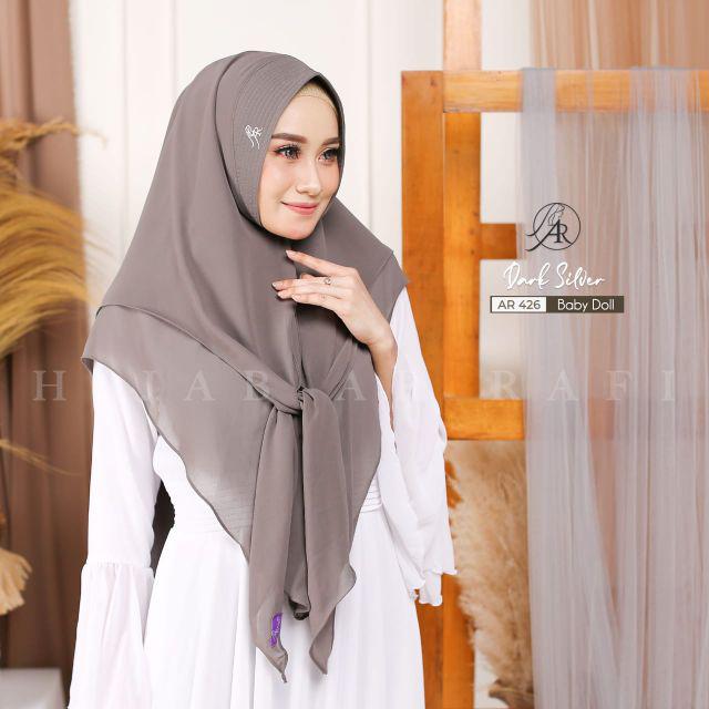 TERLARIS √ Ar 426 hijab instan by hijab ar rafi original hijab instan - INAYAHHIJAB-Darksilver