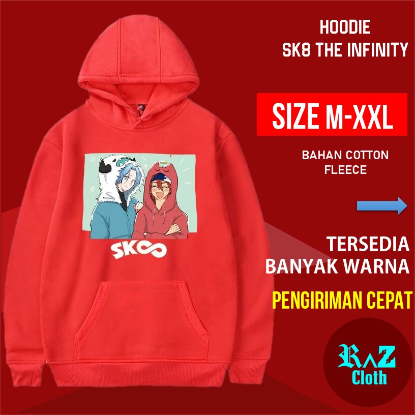 Hoddie Pria Reki Kyan Langa Hasegawa SK8 The Infinity Anime Skateboard Papan Selancar