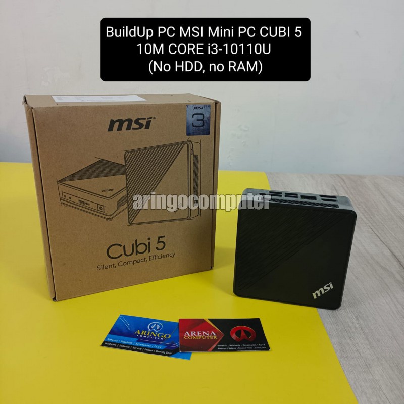 BuildUp PC MSI Mini PC CUBI 5 10M CORE i3-10110U (No HDD, no RAM)