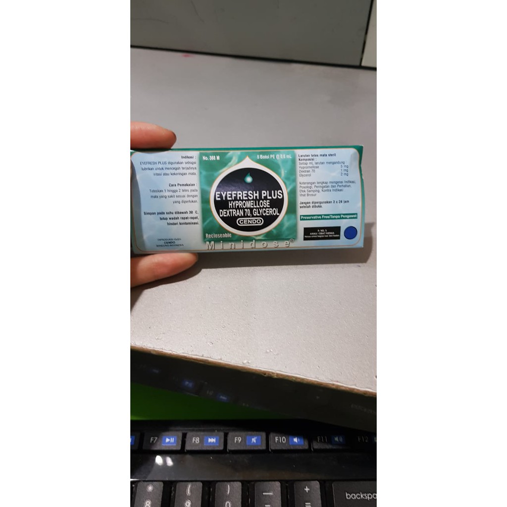 Eyefresh Plush Hypromellose dextran 70, glyscerol obat tetes mata cendo minidose isi 5