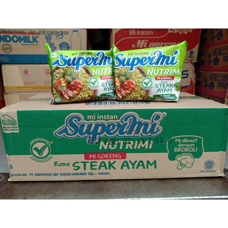 

Supermie Nutrimie mie instan sehat terbuat dari brocoli 85gr