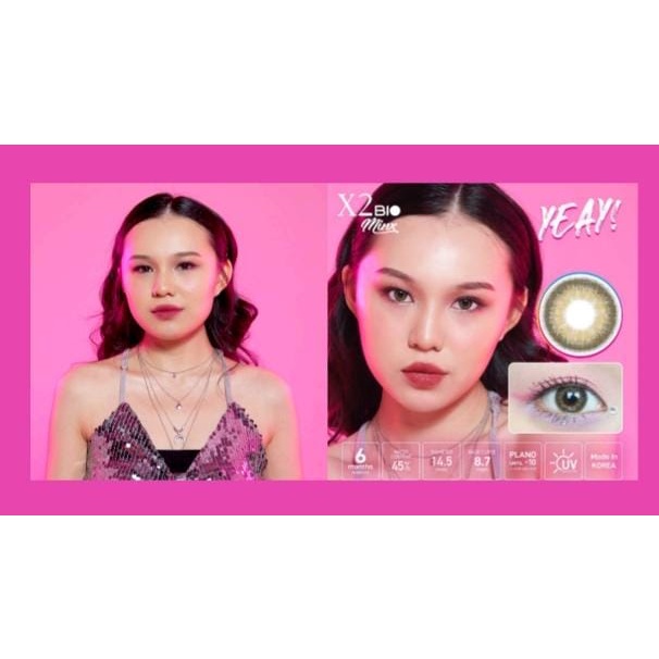 Softlens X2 Bio Minx YEAY 14.5mm Minus dan Normal by Exoticon